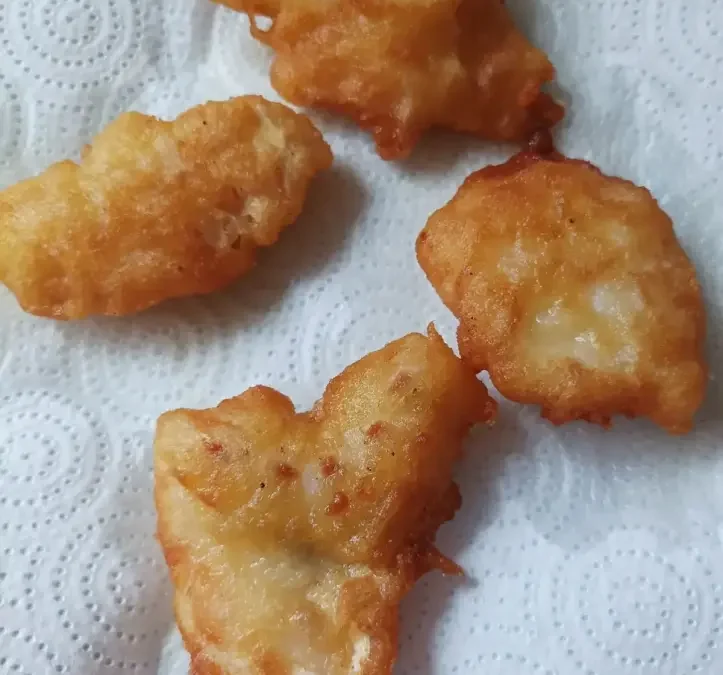 Pavías de bacalao